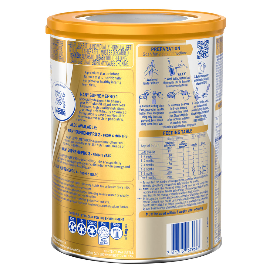 Nestle® NAN® SupremePro 1 Starter Infant Powder Formula, 28.2 oz - Kroger